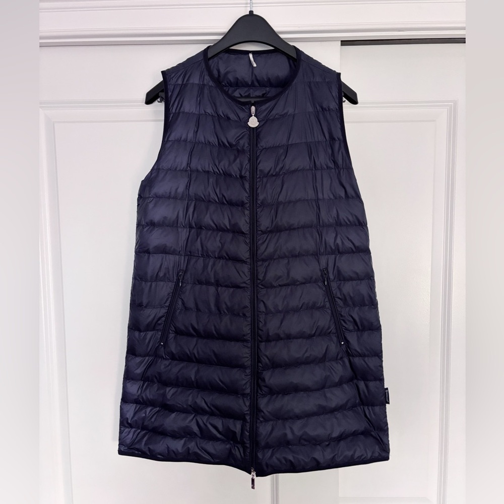 Authentic Navy Moncler vest size “1”